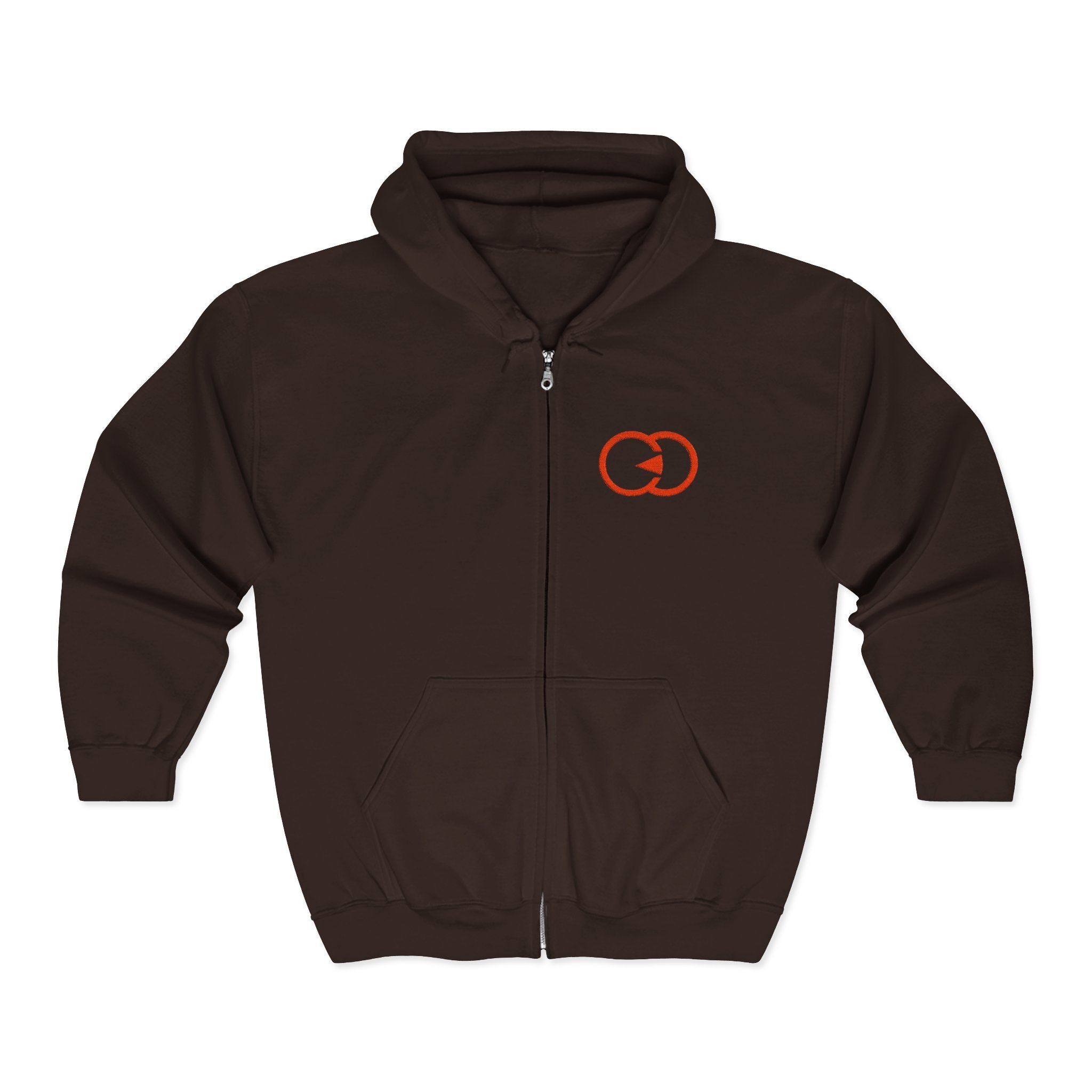 Unisex Heavy Blend Full Zip Hooded Sweatshirt with Dynamic Design – Perfect for Everyday Comfort and Style