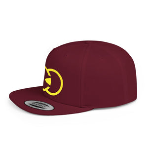 Vibrant Yellow Embroidered Flat Bill Snapback Hat - Stylish Urban Accessory - G8 Sport