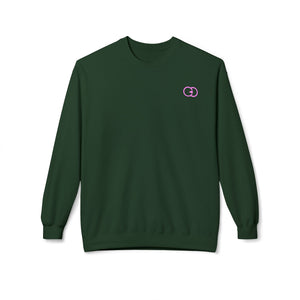 Unisex Softstyle Fleece Crewneck Sweatshirt - Trendy Pink Design - G8 Sport
