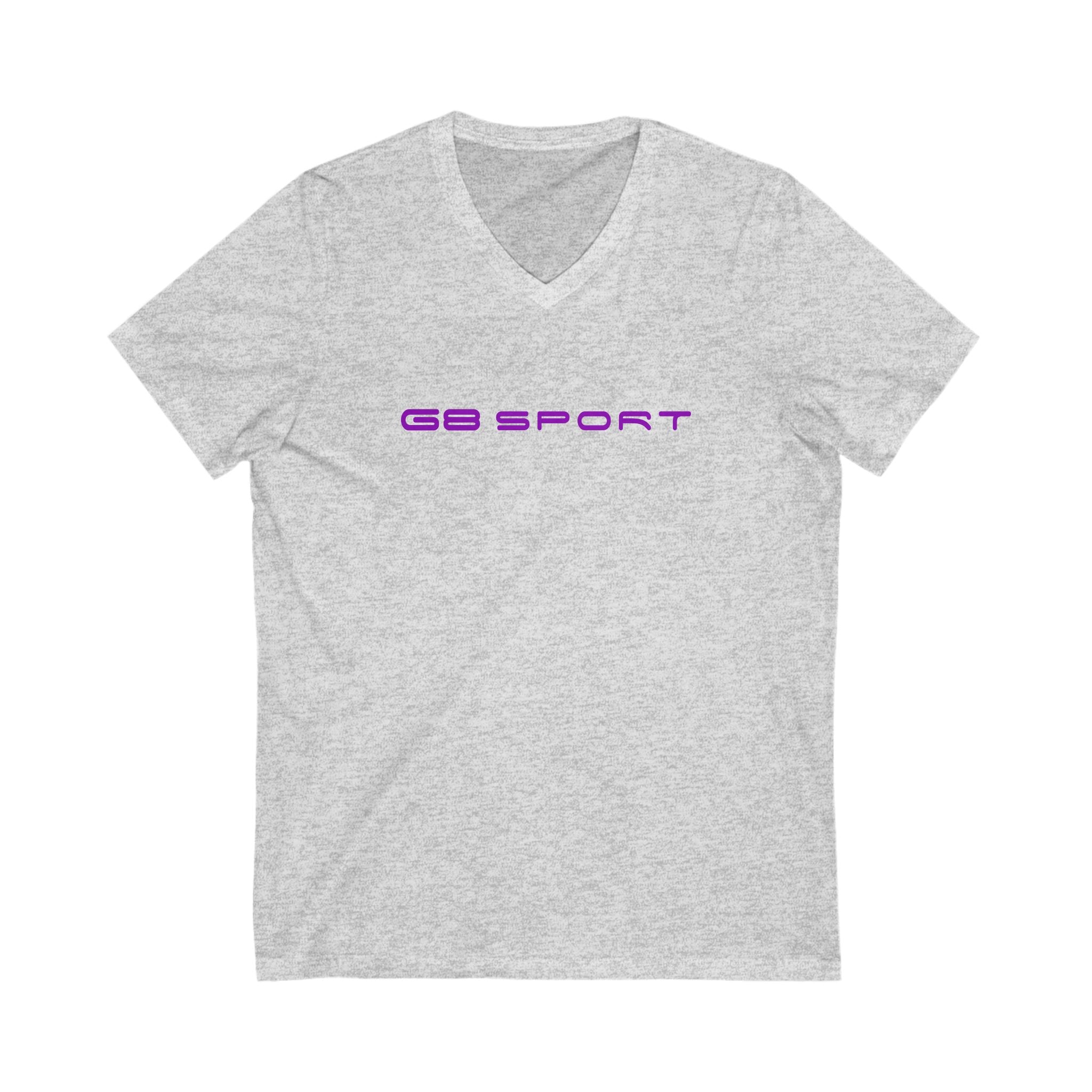 Sporty Unisex V-Neck Tee - G8 SPORT Graphic T-Shirt for Active Lifestyle