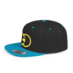Vibrant Yellow Embroidered Flat Bill Snapback Hat - Stylish Urban Accessory - G8 Sport