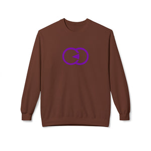 Unisex Softstyle Fleece Crewneck Sweatshirt - Modern Purple Design - G8 Sport