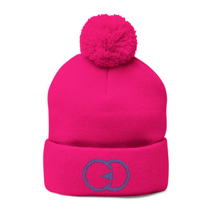 Cozy Pom-Pom Knit Cap with Custom Embroidery - G8 Sport