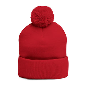 Cozy Pom-Pom Knit Cap with Custom Embroidery - G8 Sport