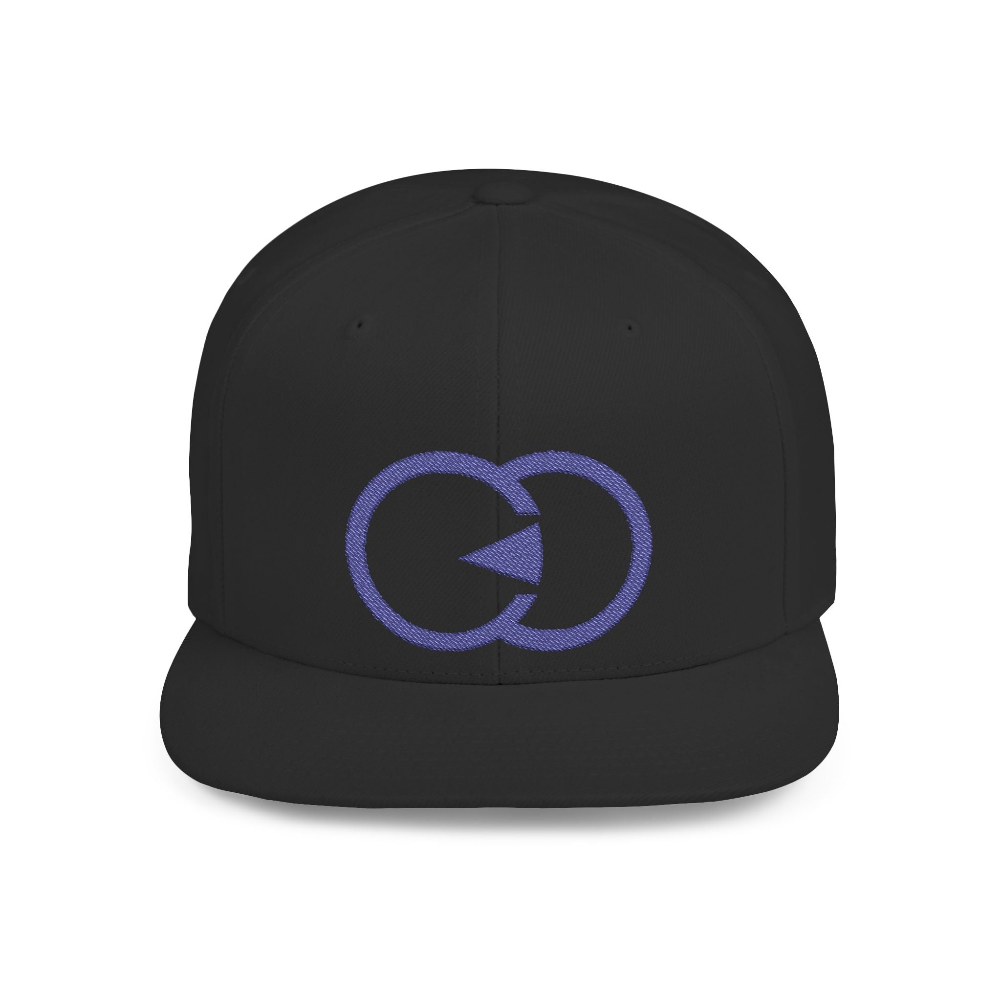 Stylish Flat Bill Snapback Hat with Bold Graphic Design