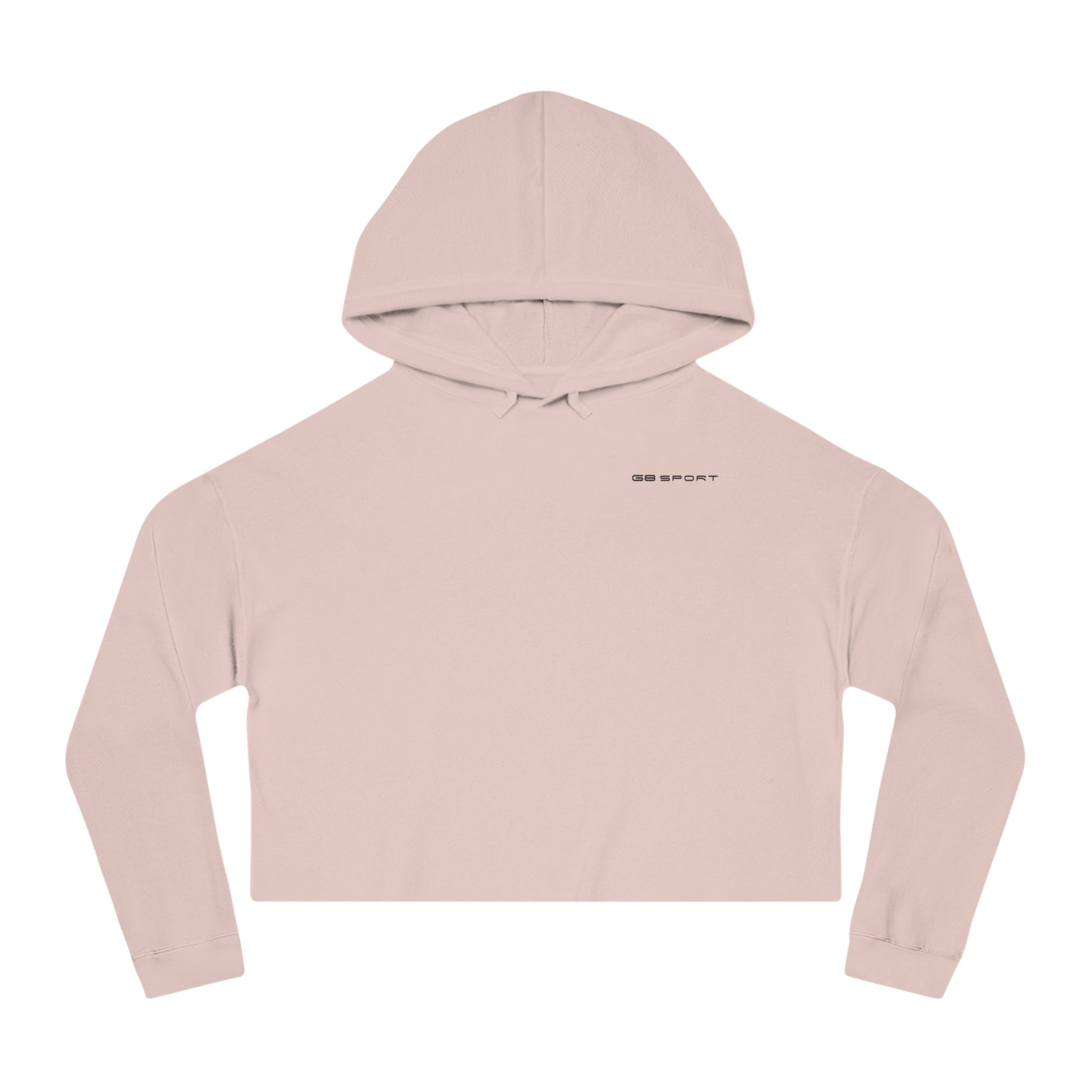 Chic Women's Cropped Hooded Sweatshirt - Stylish and Sporty