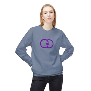 Unisex Softstyle Fleece Crewneck Sweatshirt - Modern Purple Design - G8 Sport