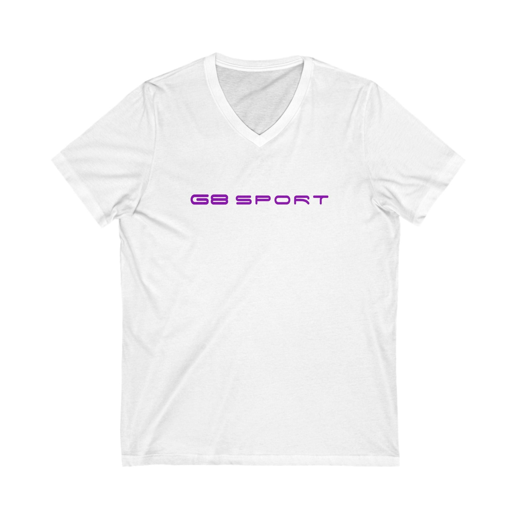 Sporty Unisex V-Neck Tee - G8 SPORT Graphic T-Shirt for Active Lifestyle