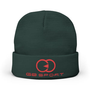 Embroidered Knit Beanie - 68 Sport Logo - Stylish Winter Accessory - G8 Sport