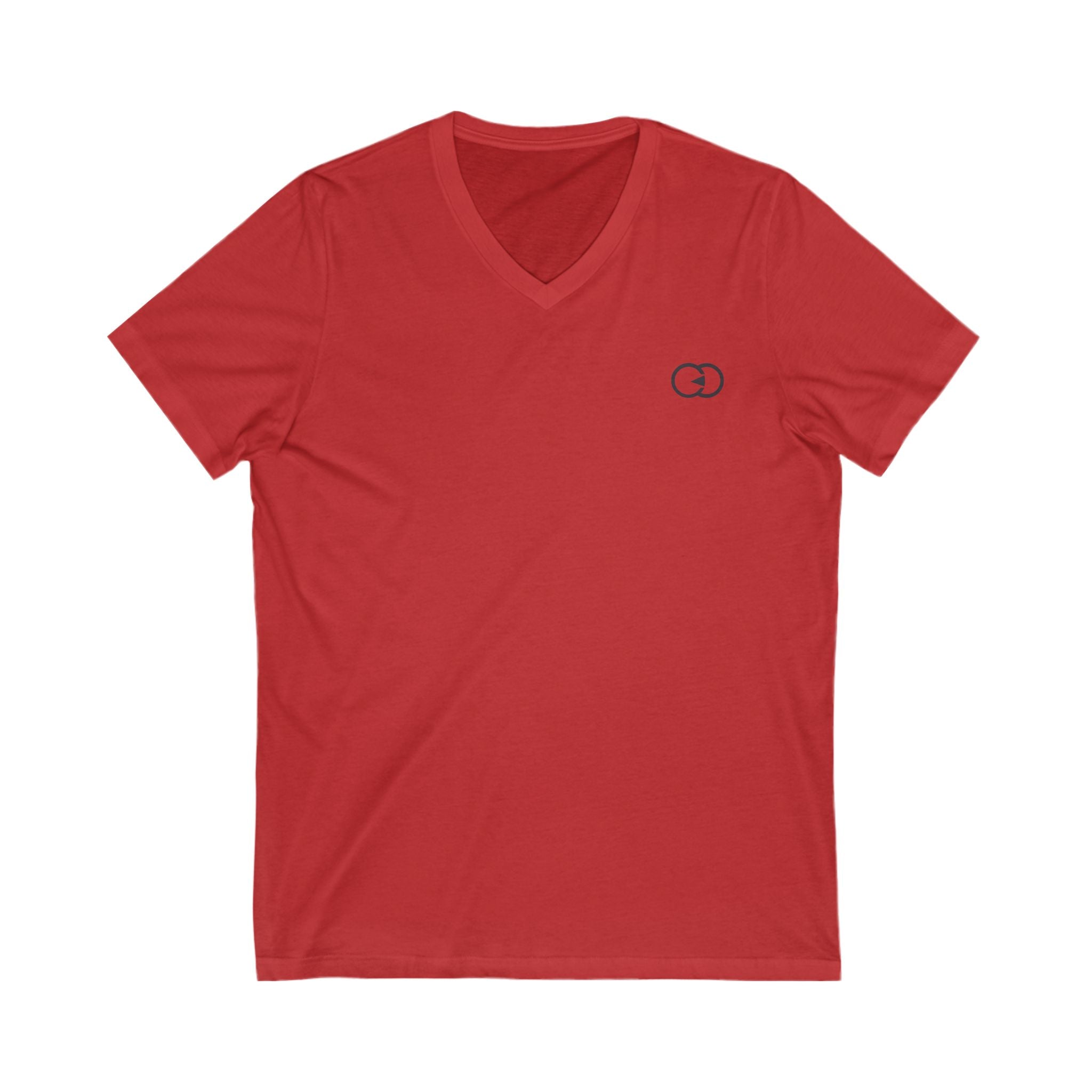Personalized Unisex V-Neck Tee - Casual Comfort with Minimalist Design
