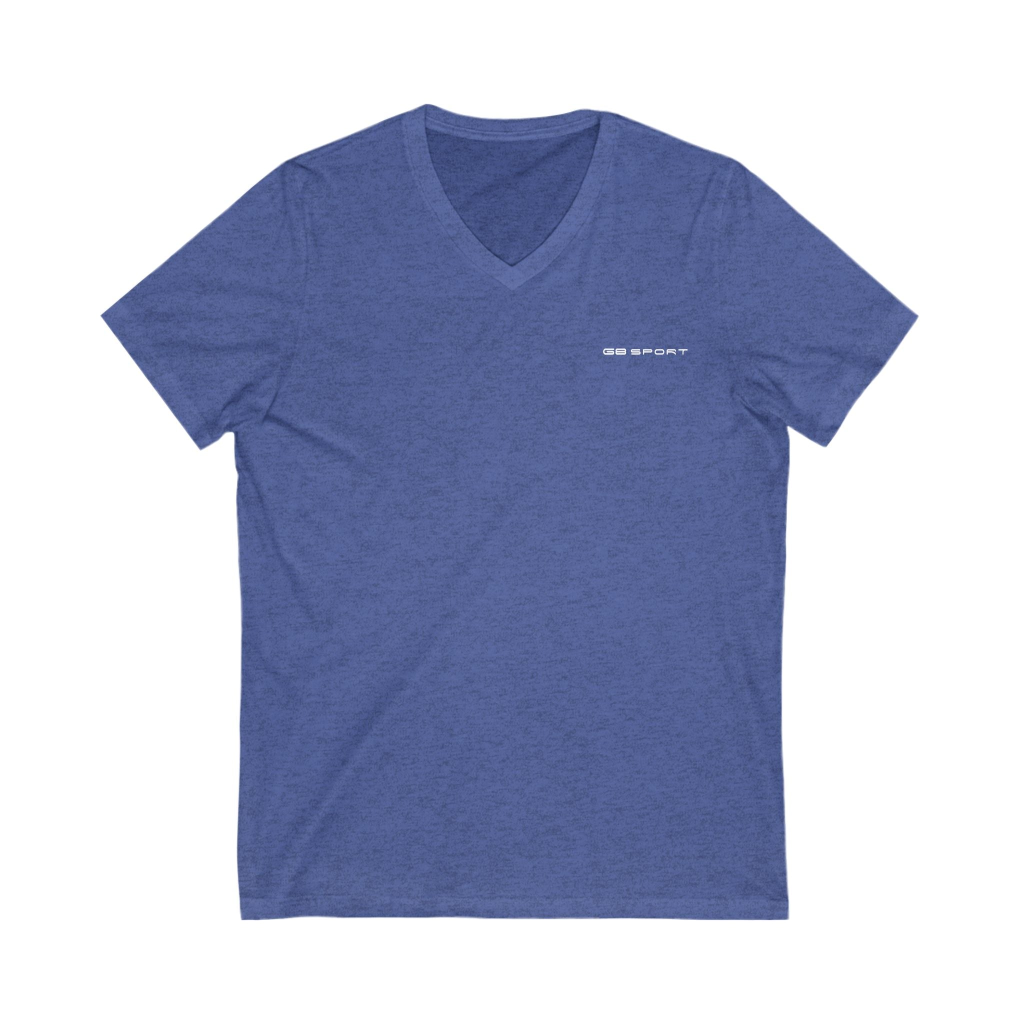 Unisex Sporty V-Neck Tee - Casual Comfort for Active Living