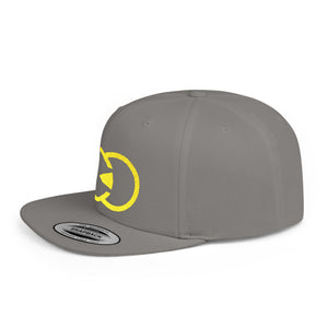 Vibrant Yellow Embroidered Flat Bill Snapback Hat - Stylish Urban Accessory - G8 Sport