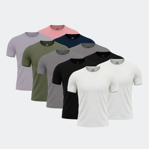 Unisex Cotton Crew Multipack Tee