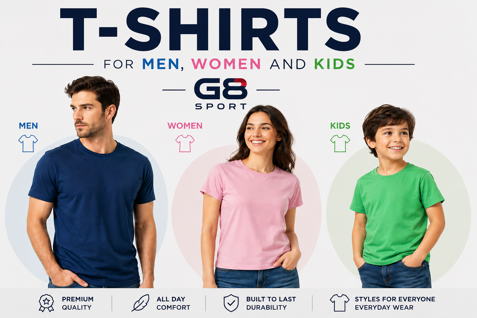 T-Shirts for Men, Women and Kids