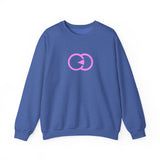 Modern Minimalist Unisex Crewneck Sweatshirt with Pink Loop Design
