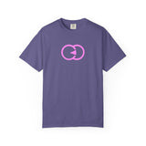 Unisex Garment-Dyed T-Shirt with Playful Pink Design