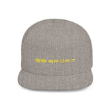 G8 Sport Flat Bill Snapback Cap - Stylish White Hat for Casual Wear