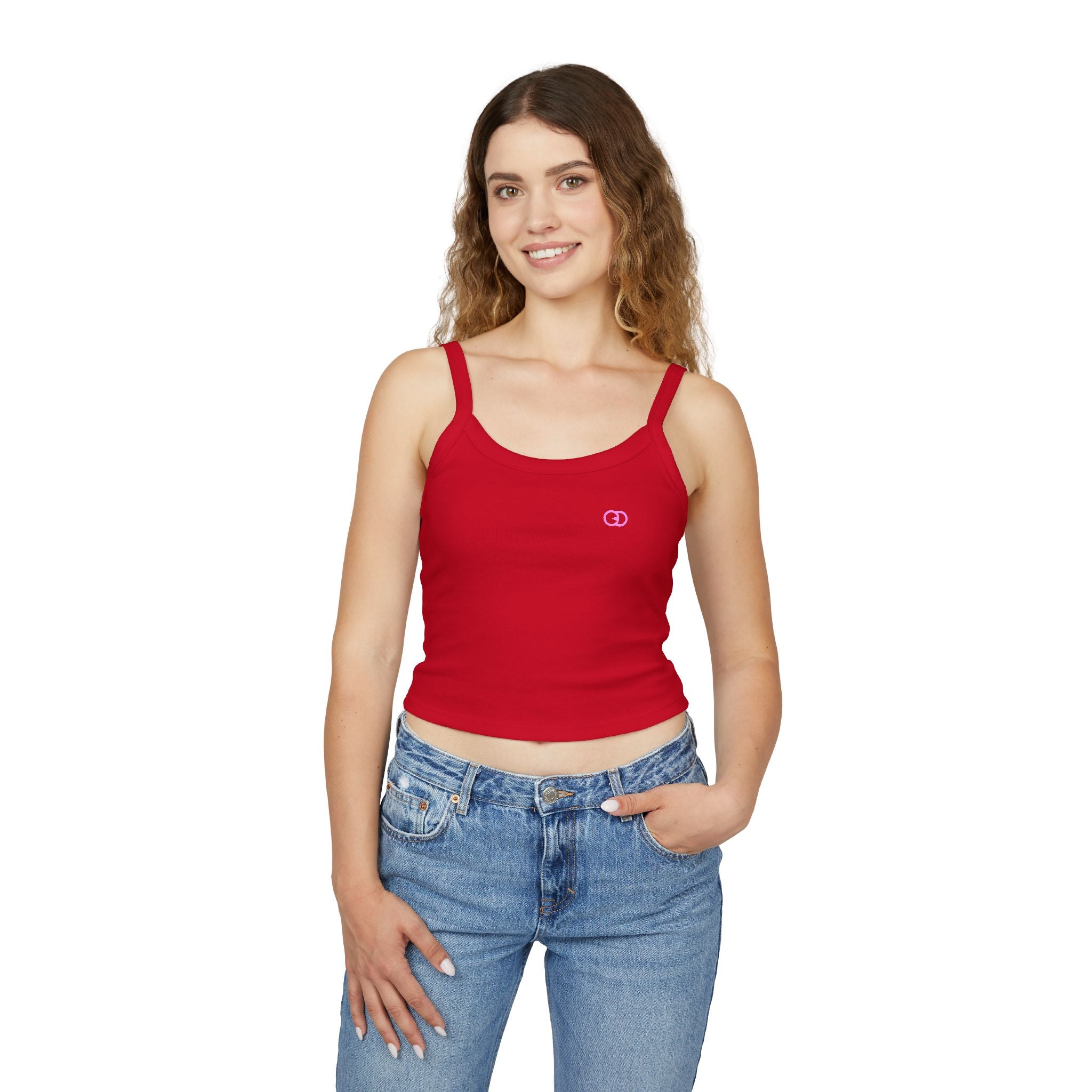 Stylish Women's Spaghetti Strap Tank Top - Perfect for Summer & Casual Outings