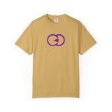 Unisex Garment-Dyed T-shirt - Minimalist Purple Graphic Tee for Casual Style