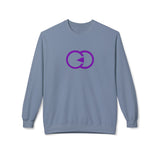 Unisex Softstyle Fleece Crewneck Sweatshirt - Modern Purple Design