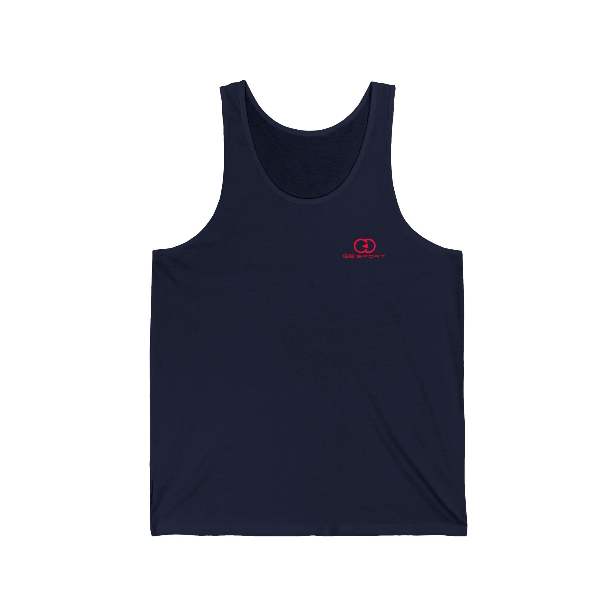 Trendy Unisex Jersey Tank Top with Minimalist Design
