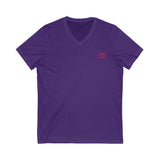 Comfortable Unisex Jersey V-Neck Tee - Minimalist Design