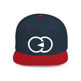 Minimalist Flat Bill Snapback Hat with Modern Design