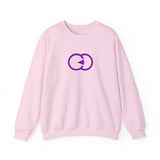 Unisex Heavy Blend™ Crewneck Sweatshirt - Minimalist Purple Design