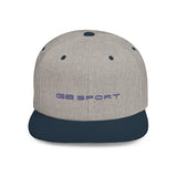 Stylish G8 Sport Flat Bill Snapback Cap - Trendy White Hat for Sport and Casual Wear