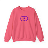 Unisex Heavy Blend™ Crewneck Sweatshirt - Minimalist Purple Design