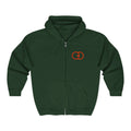 Unisex Heavy Blend Full Zip Hooded Sweatshirt with Dynamic Design – Perfect for Everyday Comfort and Style