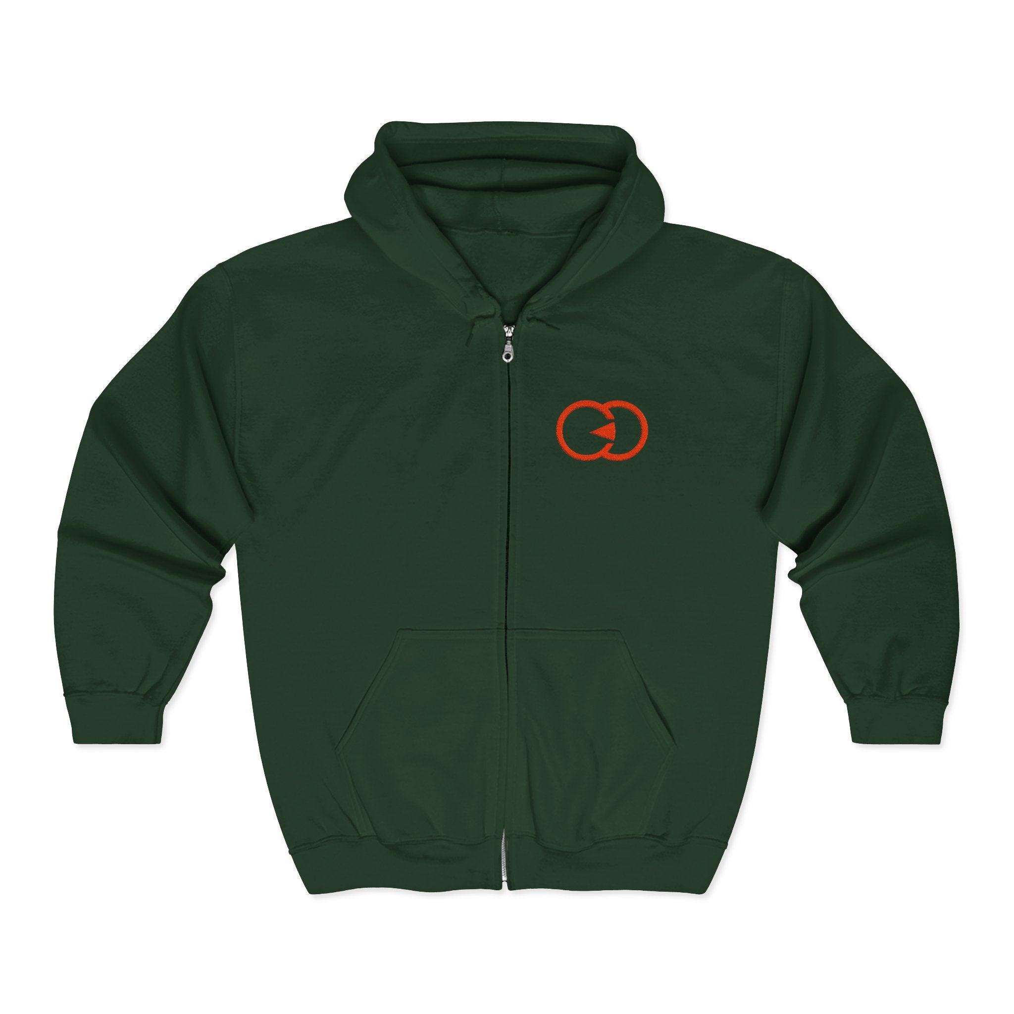 Unisex Heavy Blend Full Zip Hooded Sweatshirt with Dynamic Design – Perfect for Everyday Comfort and Style