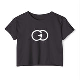 Women&#039;s Festival Crop Top - Bright Orange Graphic Tee for Summer Events