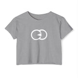 Women&#039;s Festival Crop Top - Bright Orange Graphic Tee for Summer Events