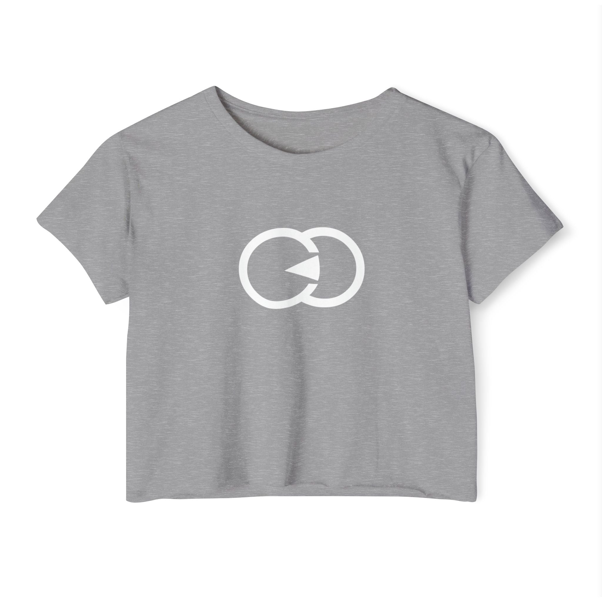 Women&#039;s Festival Crop Top - Bright Orange Graphic Tee for Summer Events