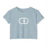 Women&#039;s Festival Crop Top - Bright Orange Graphic Tee for Summer Events