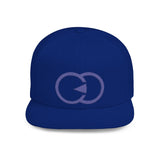 Stylish Flat Bill Snapback Hat with Bold Graphic Design