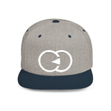 Minimalist Flat Bill Snapback Hat with Modern Design