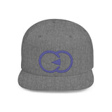 Stylish Flat Bill Snapback Hat with Bold Graphic Design