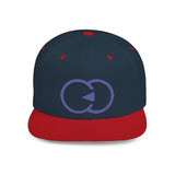 Stylish Flat Bill Snapback Hat with Bold Graphic Design