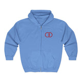 Cozy Unisex Full Zip Hooded Sweatshirt - Perfect for Casual Wear