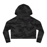Women’s Cropped Hoodie Sweatshirt - Casual Sporty Style for Everyday Wear