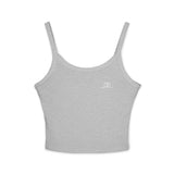Chic Black Spaghetti Strap Tank Top - Perfect for Summer Outdoor Events