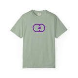 Unisex Garment-Dyed T-shirt - Minimalist Purple Graphic Tee for Casual Style