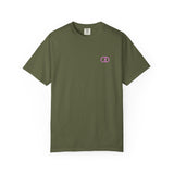 Casual Unisex Garment-Dyed T-Shirt with Minimalist Link Design