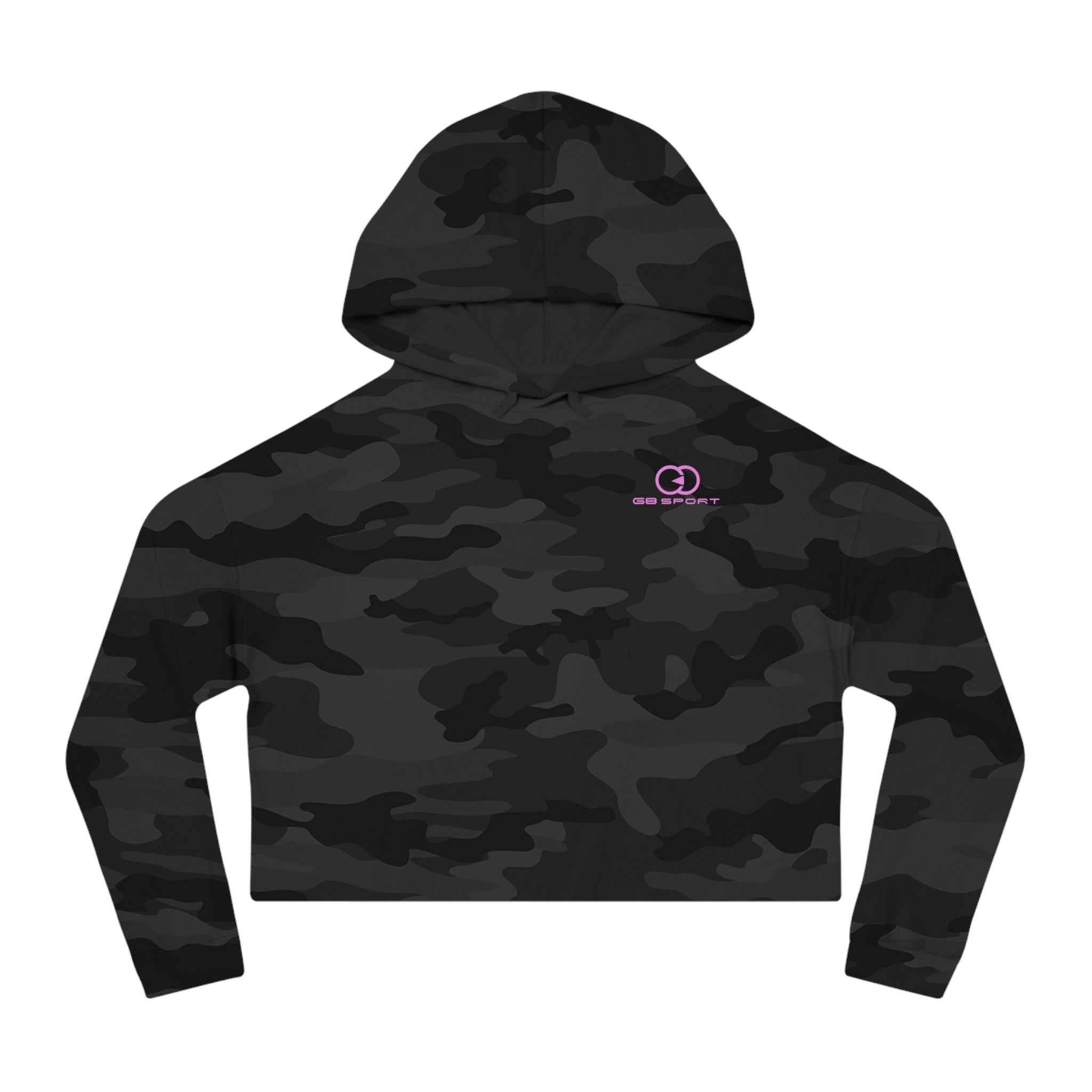 Chic Women’s Cropped Hooded Sweatshirt - Perfect for Athleisure & Casual Wear