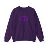 Unisex Heavy Blend™ Crewneck Sweatshirt - Minimalist Purple Design