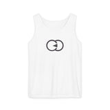 Trendy Unisex Garment-Dyed Tank Top with Minimalist Design