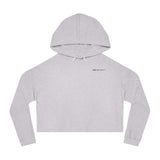 Chic Women's Cropped Hooded Sweatshirt - Stylish and Sporty