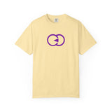 Unisex Garment-Dyed T-shirt - Minimalist Purple Graphic Tee for Casual Style